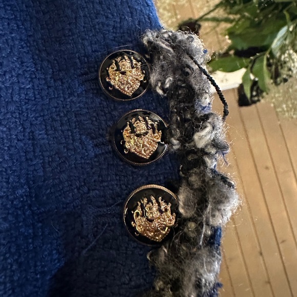 Cutest boucle tweed blazer lady jacket size small - Picture 5 of 7